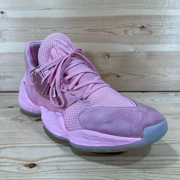 Adidas James Harden Vol. 4 Pink Lemonade Basketball Shoes Men’s 10 Suede F97188