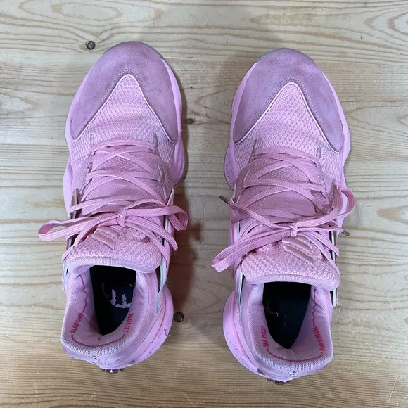 Adidas James Harden Vol. 4 Pink Lemonade Basketball Shoes Men’s 10 Suede F97188