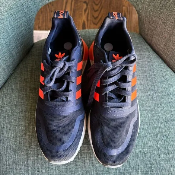 adidas Men’s Multix Shoes Sneakers Navy orange size 9 excellent used condition!