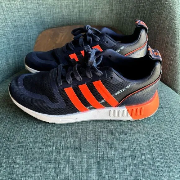 adidas Men’s Multix Shoes Sneakers Navy orange size 9 excellent used condition!