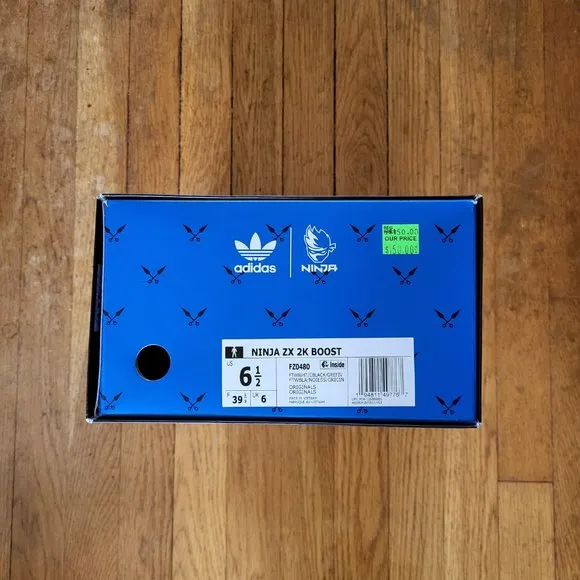 Adidas Ninja Time In ZX 2K Boost - 6.5 - NWT
