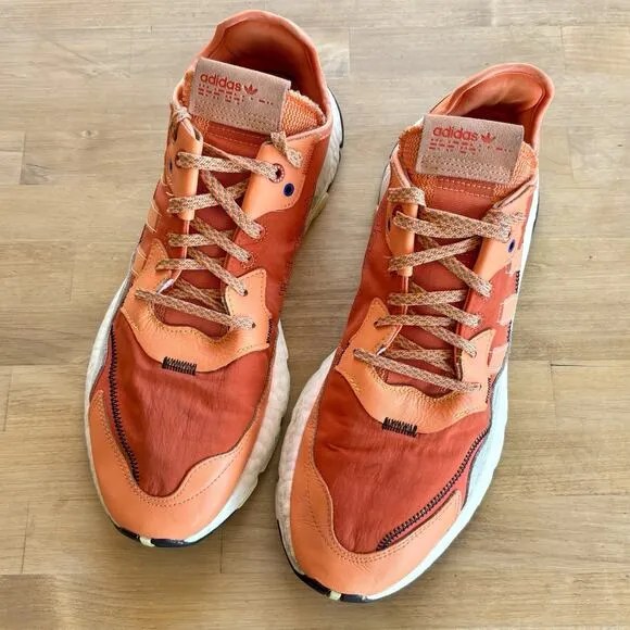 Adidas Nite Jogger Orange Size Men's 13 Athletic Sneakers Shoes EF5404