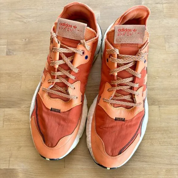 Adidas Nite Jogger Orange Size Men's 13 Athletic Sneakers Shoes EF5404