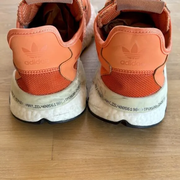 Adidas Nite Jogger Orange Size Men's 13 Athletic Sneakers Shoes EF5404