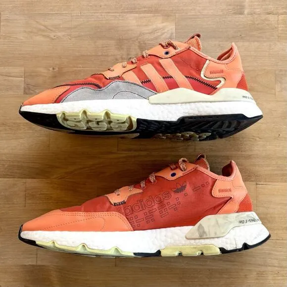Adidas Nite Jogger Orange Size Men's 13 Athletic Sneakers Shoes EF5404