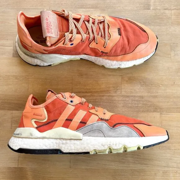 Adidas Nite Jogger Orange Size Men's 13 Athletic Sneakers Shoes EF5404
