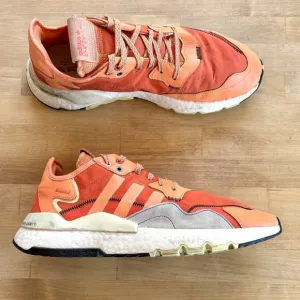 Adidas Nite Jogger Orange Size Men's 13 Athletic Sneakers Shoes EF5404