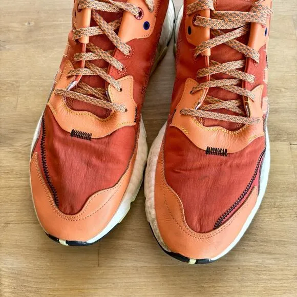 Adidas Nite Jogger Orange Size Men's 13 Athletic Sneakers Shoes EF5404