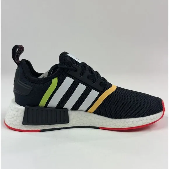 Adidas Originals NMD R1 Junior Kids Unisex GS Black White Low Camo Shoes GZ2100