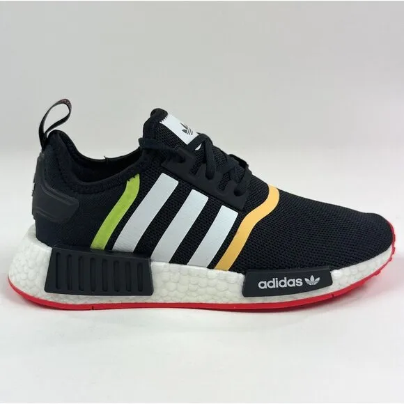 Adidas Originals NMD R1 Junior Kids Unisex GS Black White Low Camo Shoes GZ2100