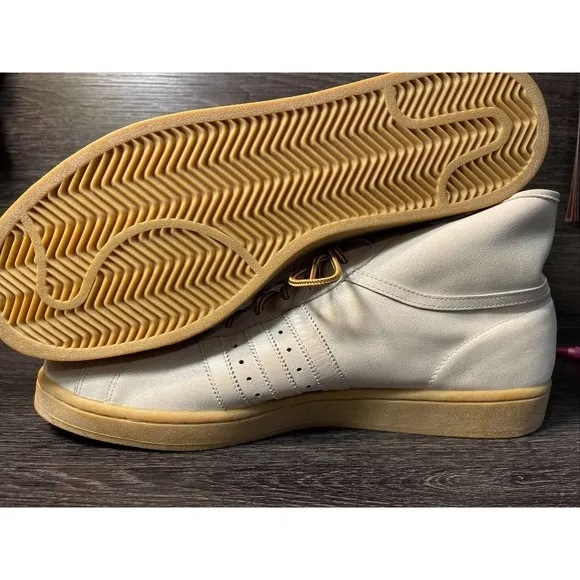 Adidas Promodel Leather ALL SUEDE Hi Top Basketball Sneakers Boot Mens 14 RARE