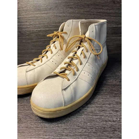 Adidas Promodel Leather ALL SUEDE Hi Top Basketball Sneakers Boot Mens 14 RARE