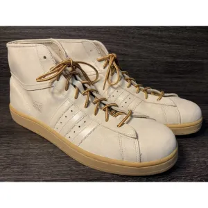 Adidas Promodel Leather ALL SUEDE Hi Top Basketball Sneakers Boot Mens 14 RARE