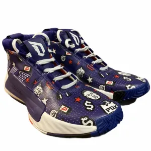 Adidas Rare Dame 5 Purple Basketball Shoe - Size 9
