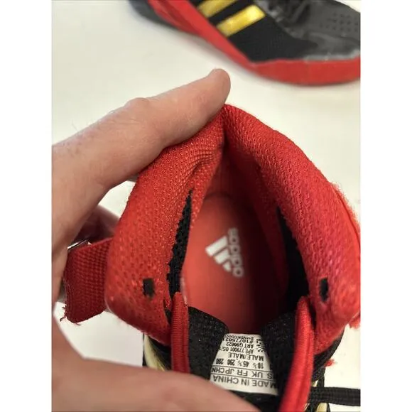 Adidas Response 3 Rare Wrestling Shoes Size 11 Red, Black and Gold Split Sole
