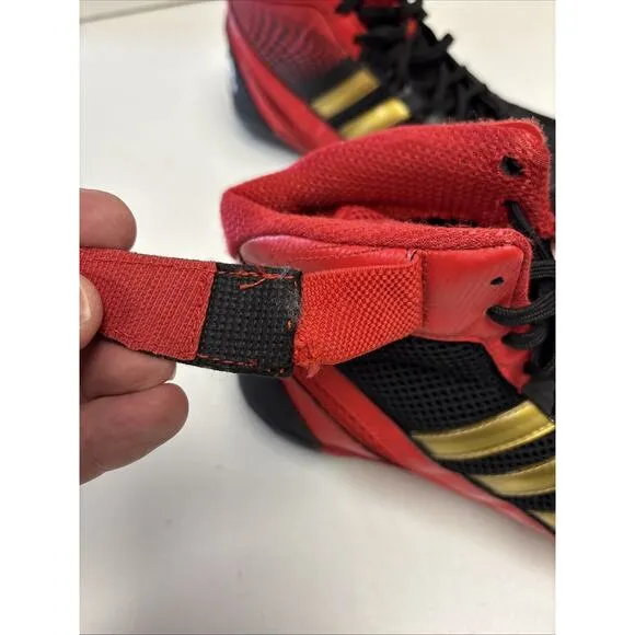 Adidas Response 3 Rare Wrestling Shoes Size 11 Red, Black and Gold Split Sole
