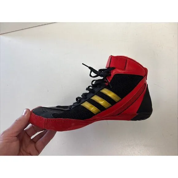 Adidas Response 3 Rare Wrestling Shoes Size 11 Red, Black and Gold Split Sole