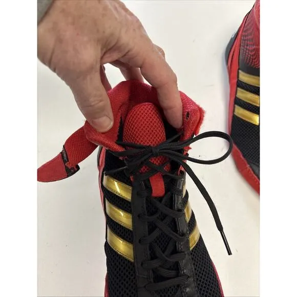 Adidas Response 3 Rare Wrestling Shoes Size 11 Red, Black and Gold Split Sole