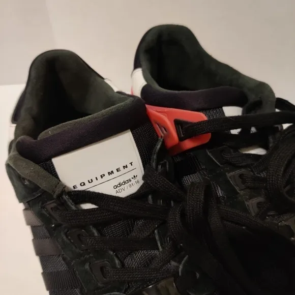 ADIDAS Running Sneakers Equipment Support Ultra Black Men's Shoes Style BB1237