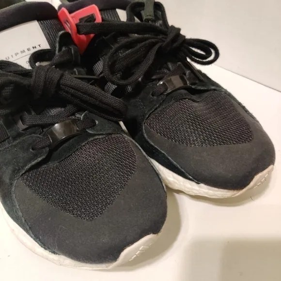 ADIDAS Running Sneakers Equipment Support Ultra Black Men's Shoes Style BB1237