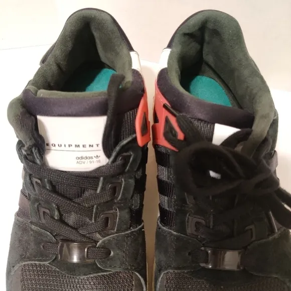 ADIDAS Running Sneakers Equipment Support Ultra Black Men's Shoes Style BB1237