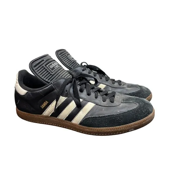 Adidas Samba Classic Black Gum Sneakers Shoes Men's 11 Streetwear