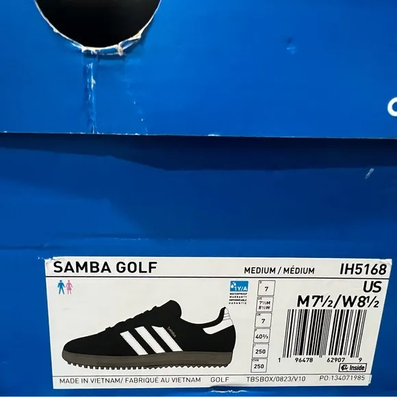 Adidas Samba Golf Black and White Shoes