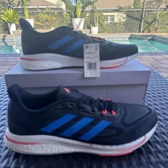 Adidas Supernova  Core Black Turbo Men's Athletic Shoes GX2910 Size 12