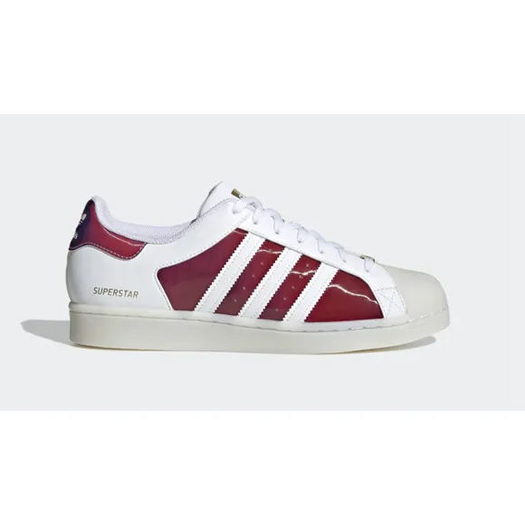 Adidas Superstar White Translucent Sole Color Shifting Upper Men's Size 9 RARE