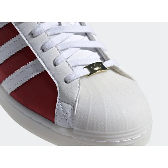 Adidas Superstar White Translucent Sole Color Shifting Upper Men's Size 9 RARE