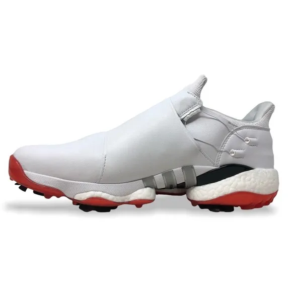Adidas Tour 360 22 BOA Mens Golf Shoes Size 14 White/Silver/Red GY5337 (NEW)