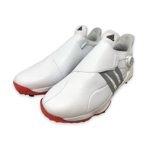 Adidas Tour 360 22 BOA Mens Golf Shoes Size 14 White/Silver/Red GY5337 (NEW)