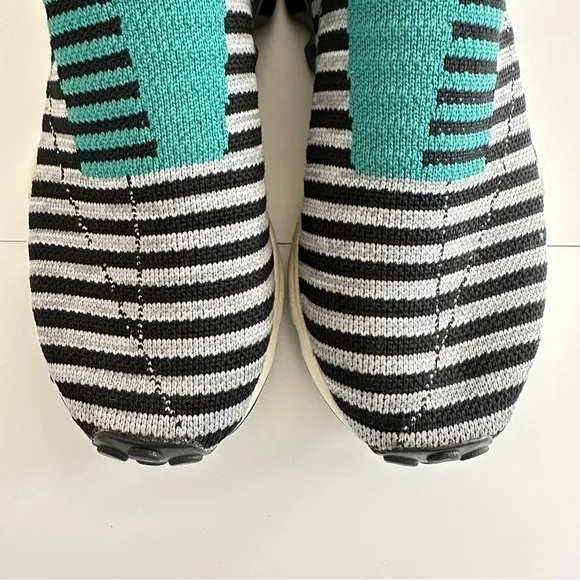 Adidas Women’s EQT Support Sock Primeknit Core Black Sub Green sz W8/M7