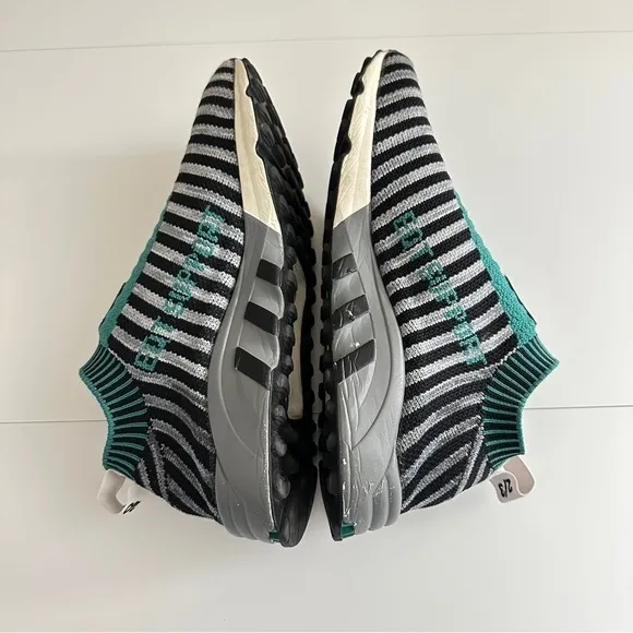 Adidas Women’s EQT Support Sock Primeknit Core Black Sub Green sz W8/M7