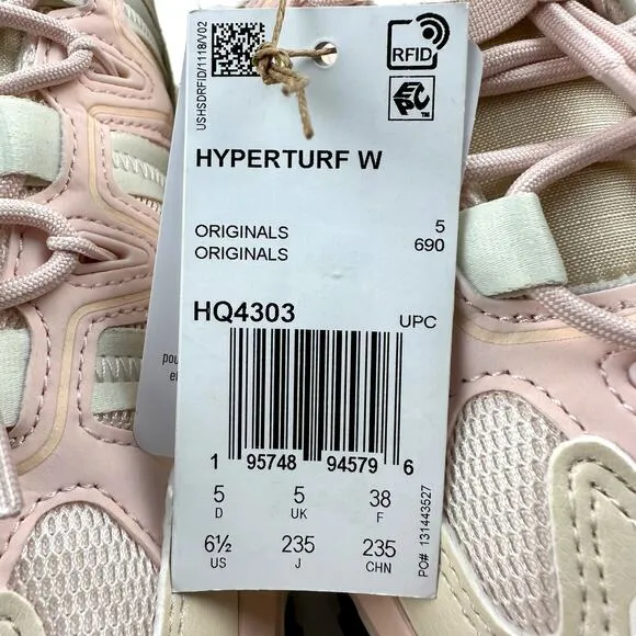 adidas Women's Shoes US 6.5 Hyperturf Adventure Wonder Quartz Pink Ivory HQ4303