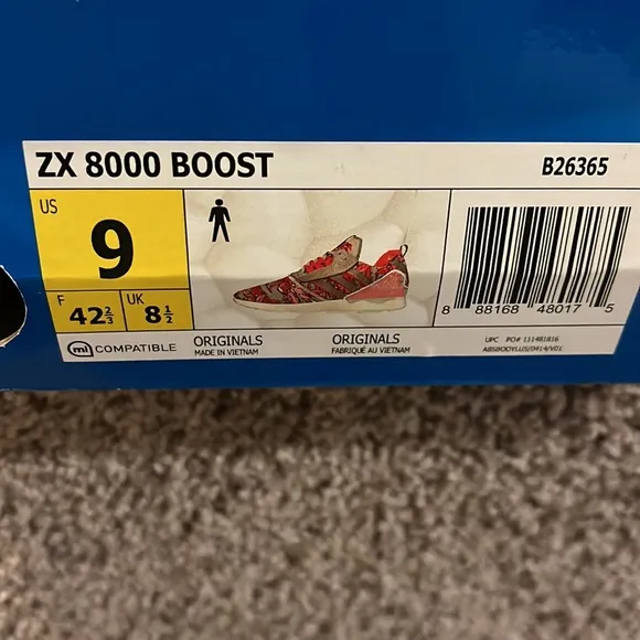 Adidas ZX8000 Boost shoes sneakers new display B26365 mens size 9