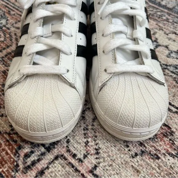 Adidas Superstar Clamshell Shell Toe Cloud White Core Black Stripe Men’s Size 7