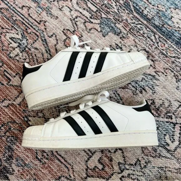 Adidas Superstar Clamshell Shell Toe Cloud White Core Black Stripe Men’s Size 7