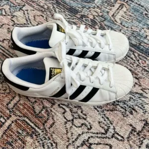 Adidas Superstar Clamshell Shell Toe Cloud White Core Black Stripe Men’s Size 7
