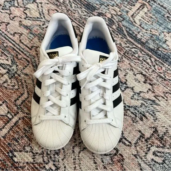 Adidas Superstar Clamshell Shell Toe Cloud White Core Black Stripe Men’s Size 7