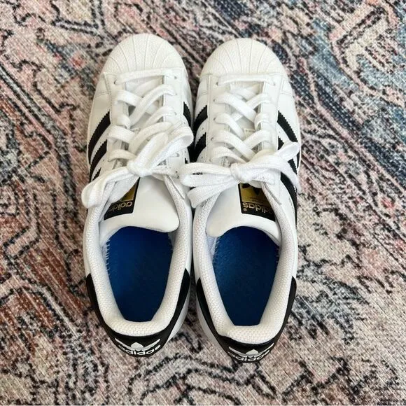 Adidas Superstar Clamshell Shell Toe Cloud White Core Black Stripe Men’s Size 7