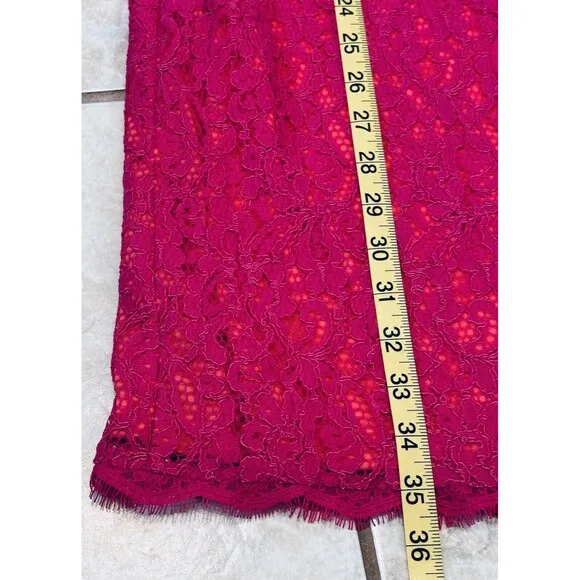 ADRIANNA PAPELL Women’s Size 8 Laced Sheath Evening Dress Boat Neck Ocassion
