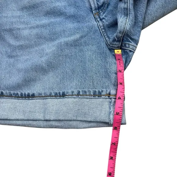 AGOLDE Dame Shorts in Tension High Rise Cuffed Denim Size 27