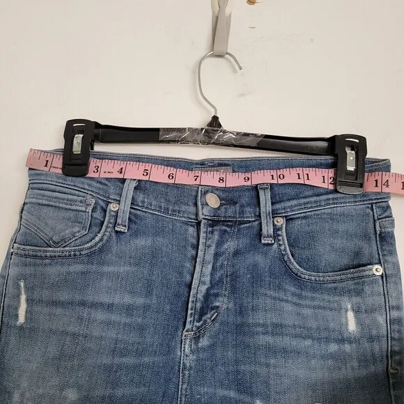 AGOLDE SOPHIE High Rise Distressed Blue Denim Jeans Style A003C-2001 Size 26