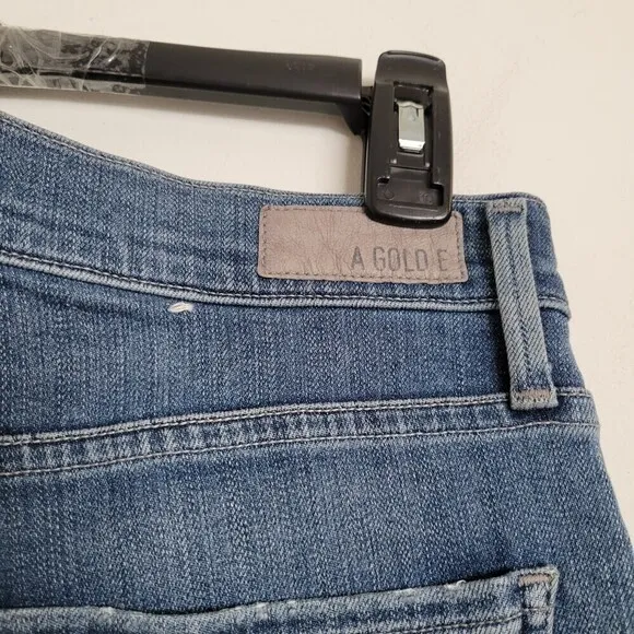 AGOLDE SOPHIE High Rise Distressed Blue Denim Jeans Style A003C-2001 Size 26