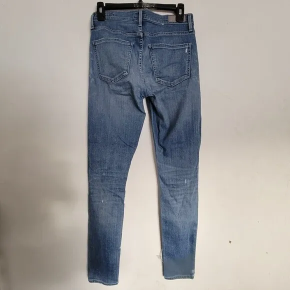 AGOLDE SOPHIE High Rise Distressed Blue Denim Jeans Style A003C-2001 Size 26