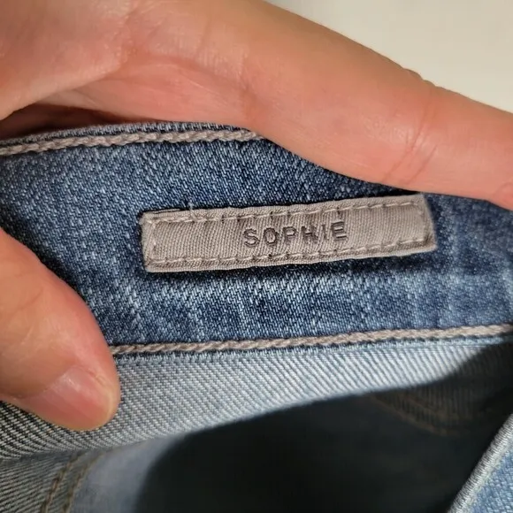 AGOLDE SOPHIE High Rise Distressed Blue Denim Jeans Style A003C-2001 Size 26