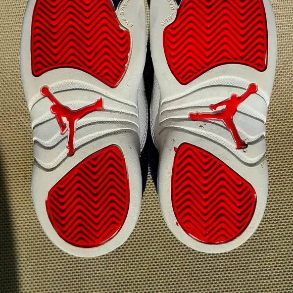 Air Jordan 12 &quot;International Flight&quot; with jordan cement/infrared jumpman sweater
