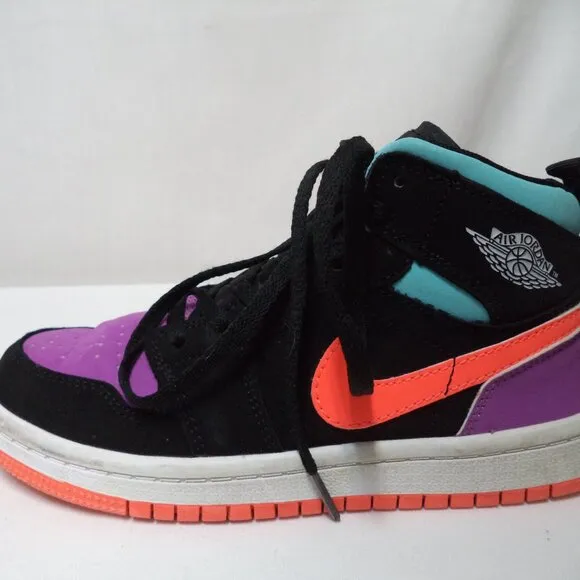 Air Jordan Nike 1 Mid GS “Candy” Youth Boys Tennis Shoes 554726-083 Size Sz 1.5