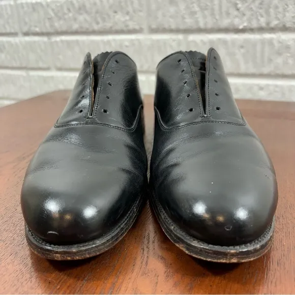 Alden Plain Toe Balmoral Black Calfskin Leather #932 Made In USA 10 A / C
